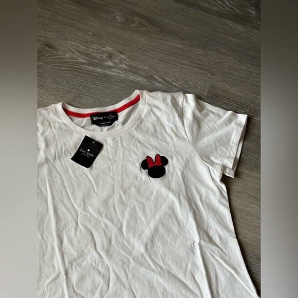 kate spade Tops - Kate spade Minnie Patch white tee size M women